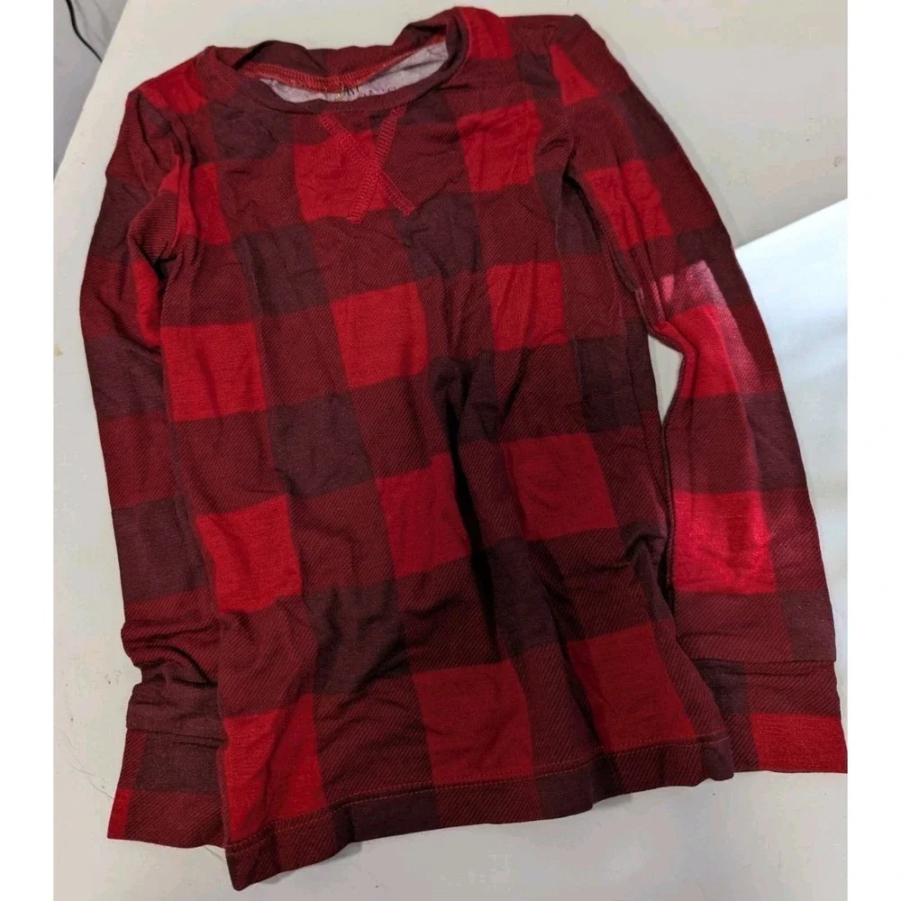 Rachel Parcell Kids Sz 2‎ Red Black Buffalo Plaid Long Sleeve Pajamas Set NWT